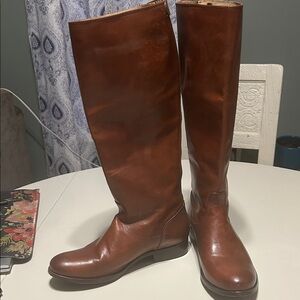 Frye Tan Leather riding boots